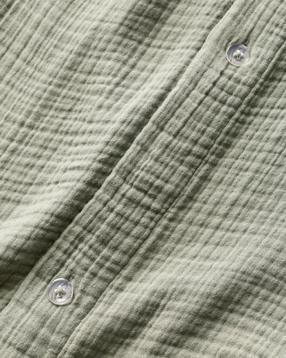 Organic Cotton Gauze Duvet Cover Set - Twin / Dried Sage