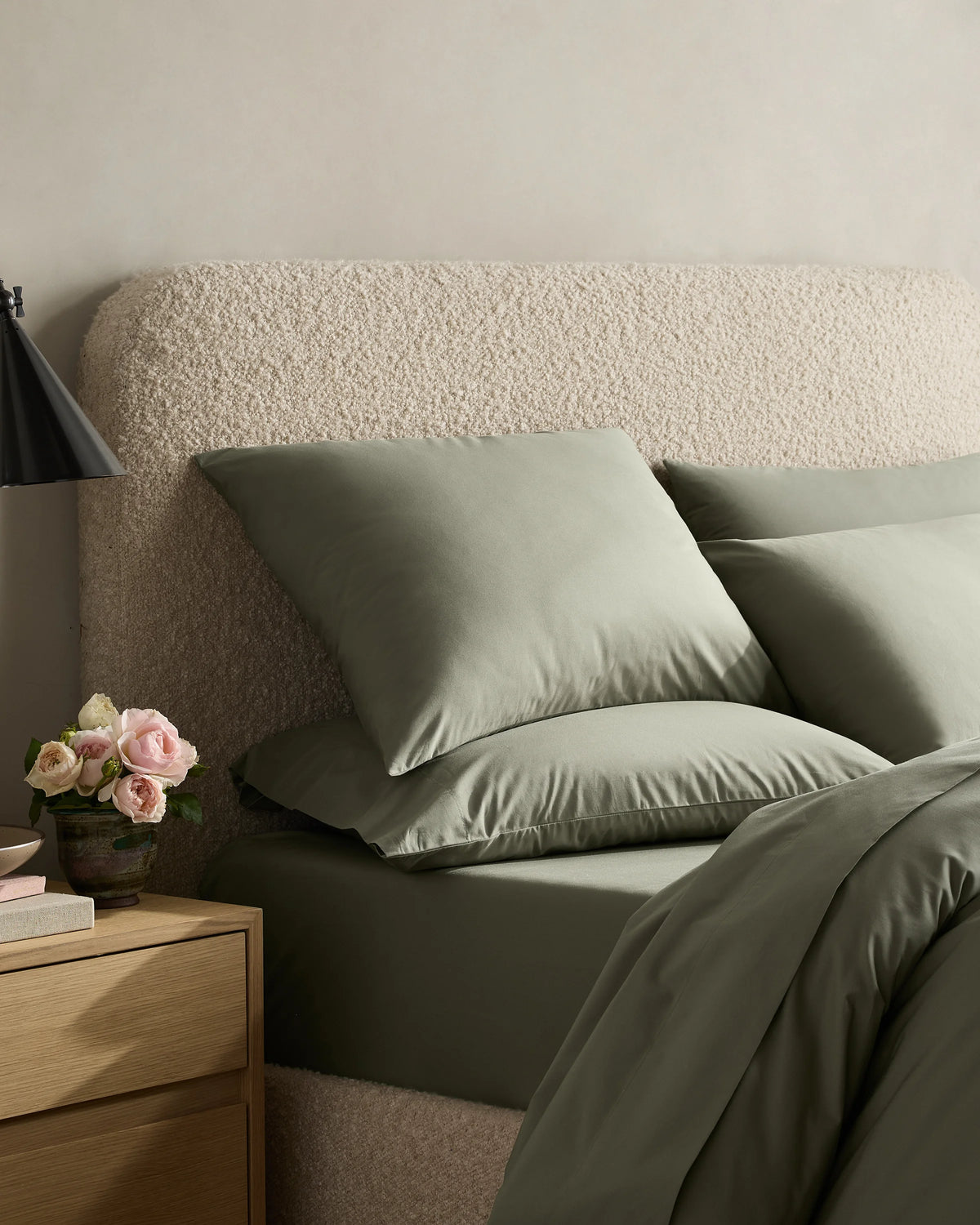 Organic Crisp Percale Deluxe Bedding Bundle - Twin / White