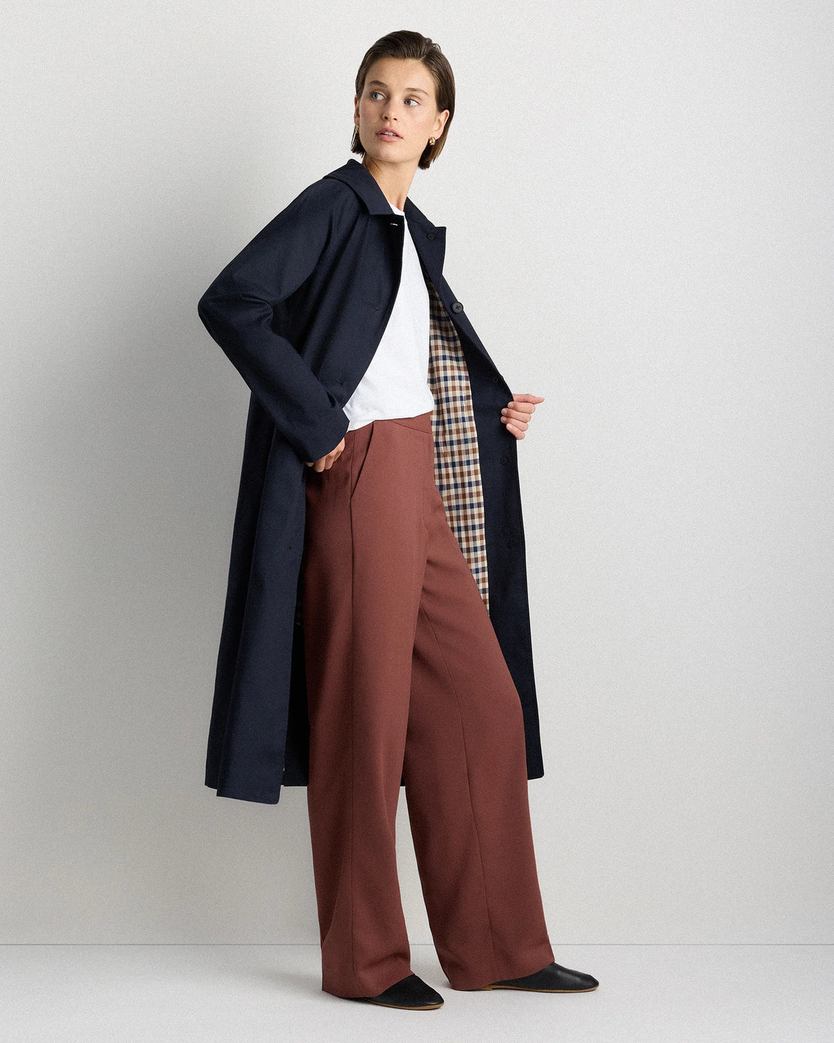 Comfort Stretch Mac Coat - XS / Light Khaki