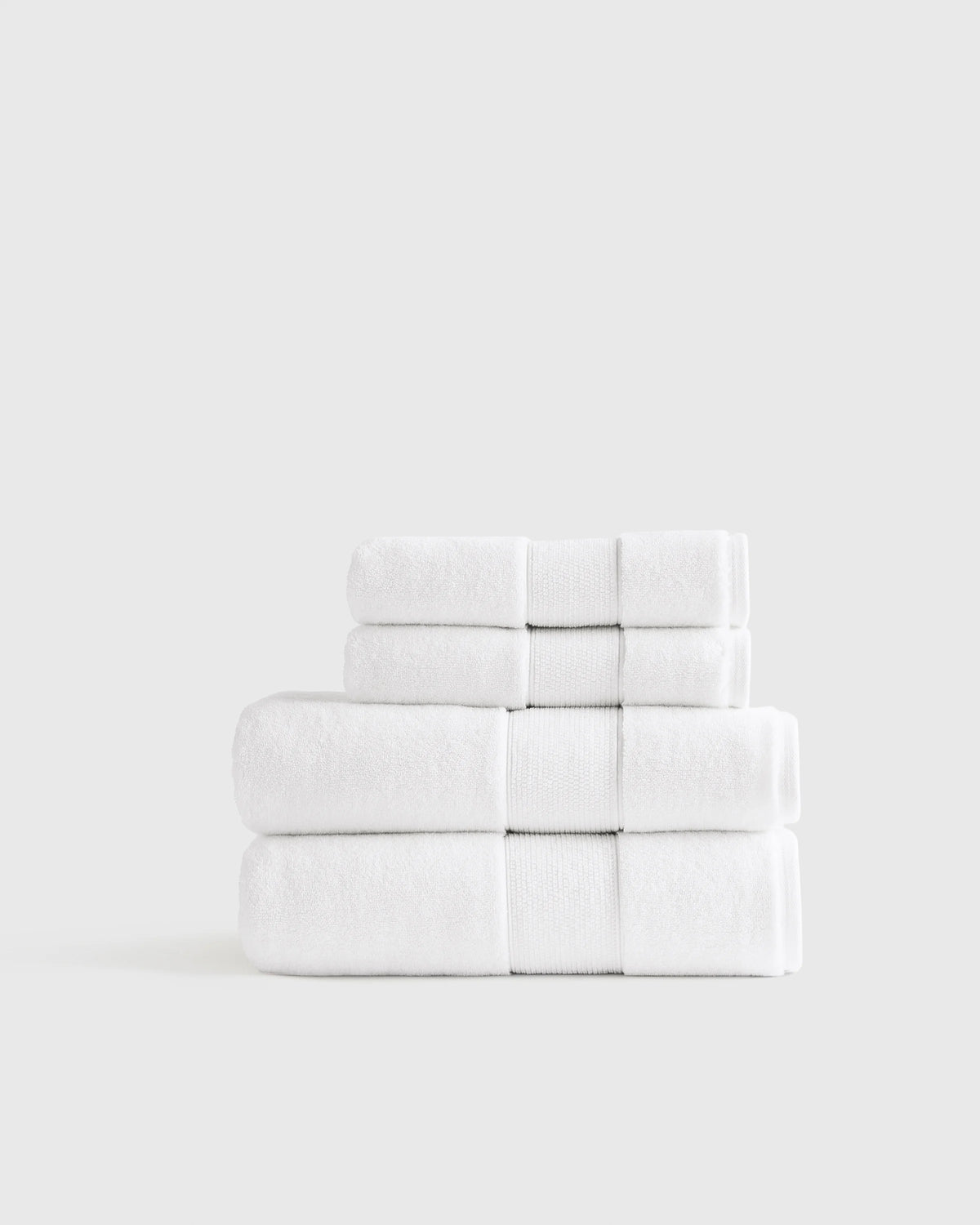 Classic Organic Turkish Cotton Bath Bundle (4 pieces) - One Size / White