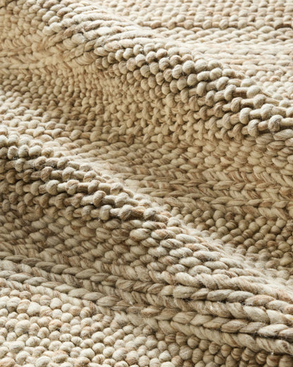 Rowan Handwoven Wool Rug - 5' x 8' / Sand