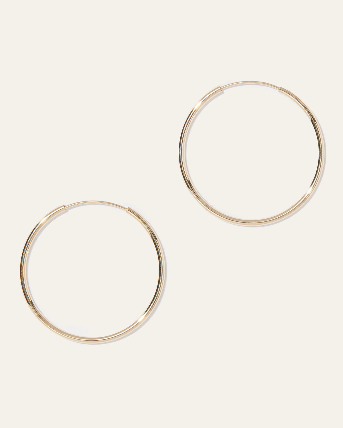 14K Gold Everyday Hoops - One Size / Yellow Gold