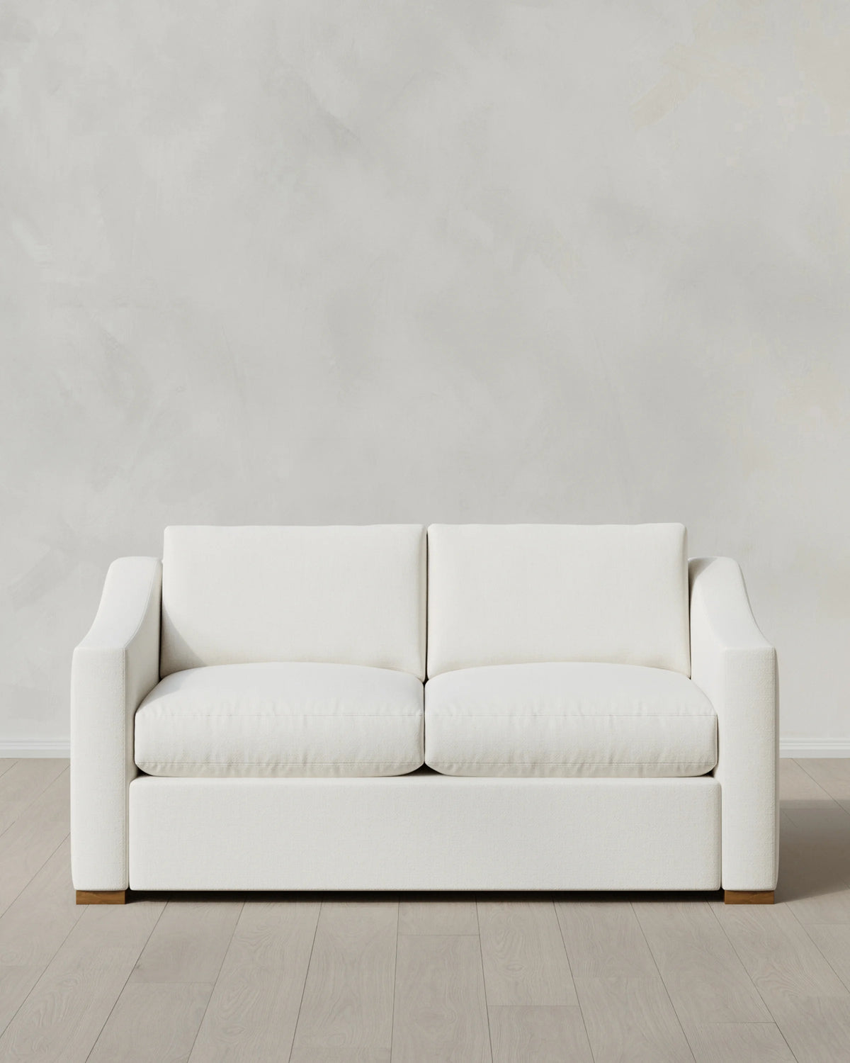 Hollis Slope Arm Sofa in Performance Chenille Linen Blend - 72" / Snow