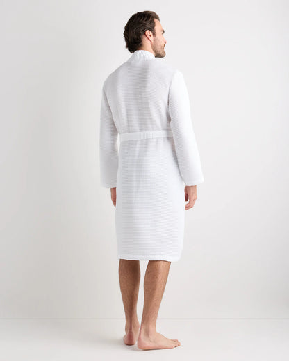 Organic Turkish Waffle Robe - XS / White
