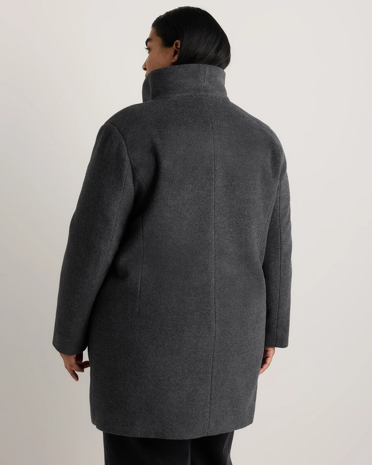 Wool Cashmere Cocoon Coat - 1X / Caramel
