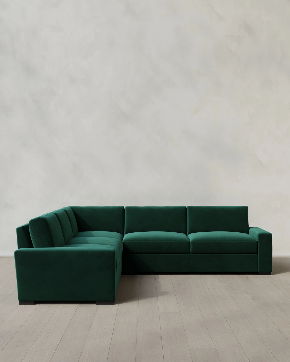 Stillman L Sectional in Performance Velvet - 116x116 / Java