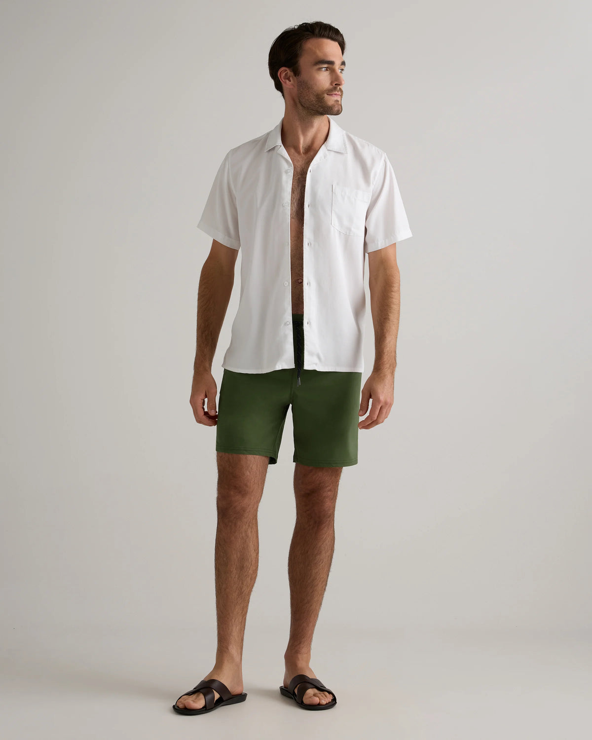 Italian Swim Trunks - 7" - XS / Navy Diamond Geo