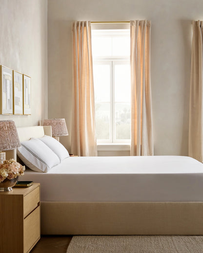 Organic Crisp Percale Fitted Sheet Set - Twin / Espresso