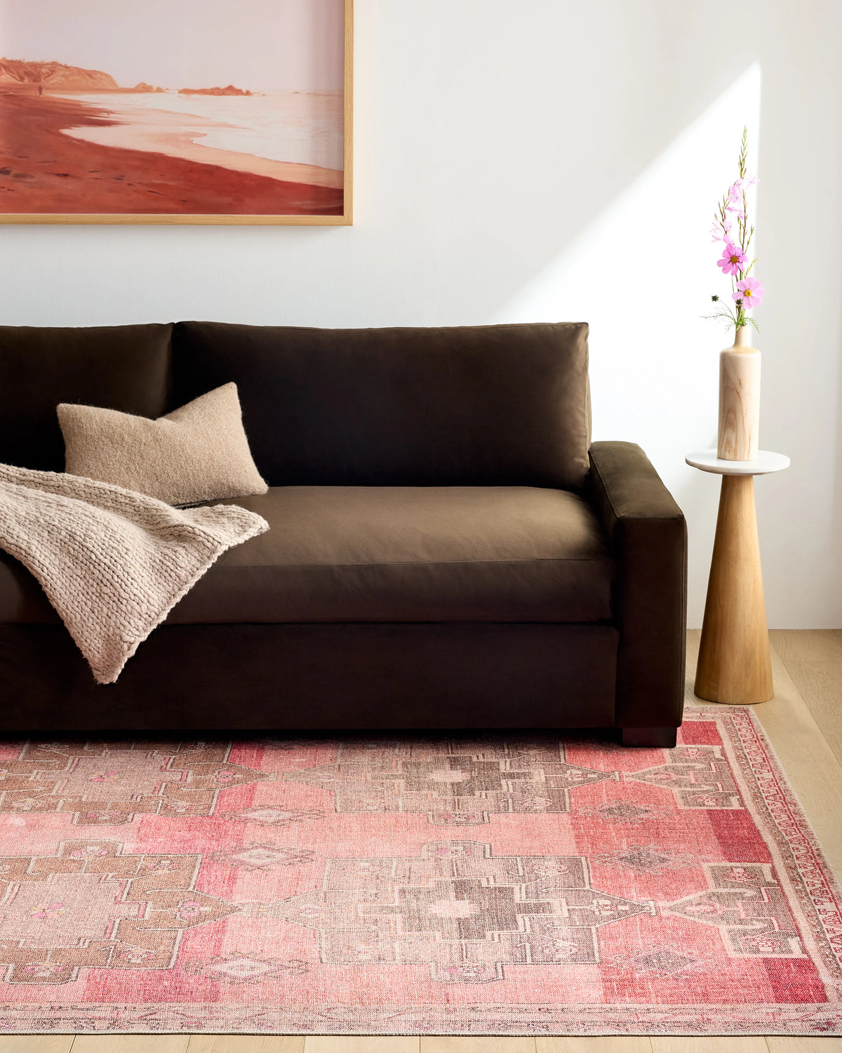 Cara Rug - 3'9" x 6' / Rose