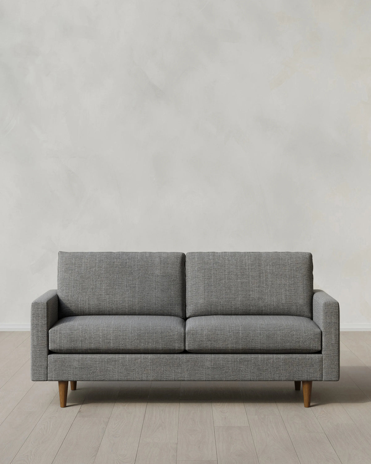 Atlas Midcentury Sofa in Performance Chenille Linen Blend - 6ft / Snow