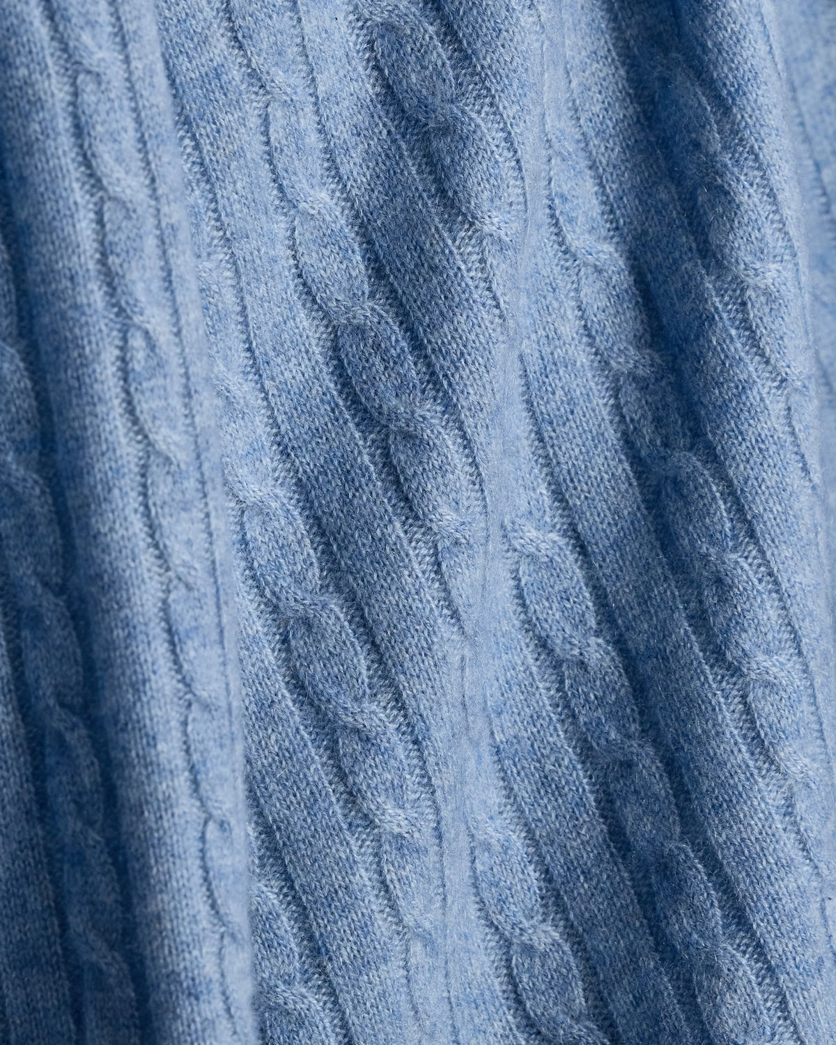 Cable Knit Cashmere Throw - 50x70 / Limoncello