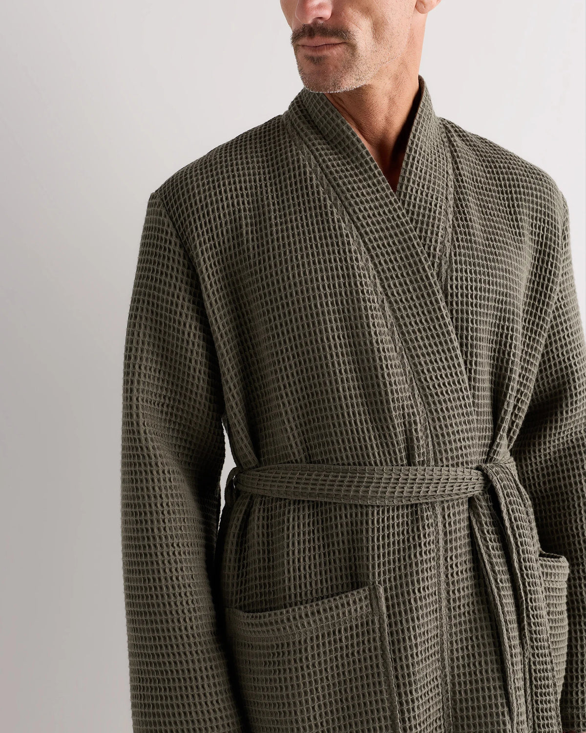 Organic Turkish Waffle Robe - XS / White