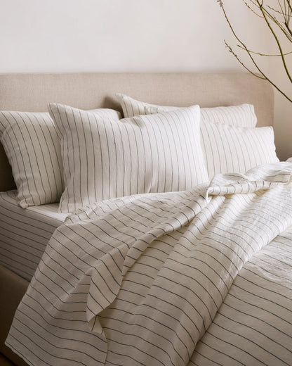 European Linen Duvet Cover - Twin / Peach