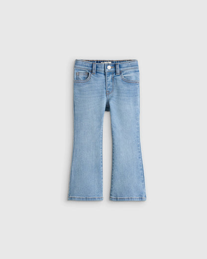 Girls Stretch Flare Jeans - 2T / Medium Wash