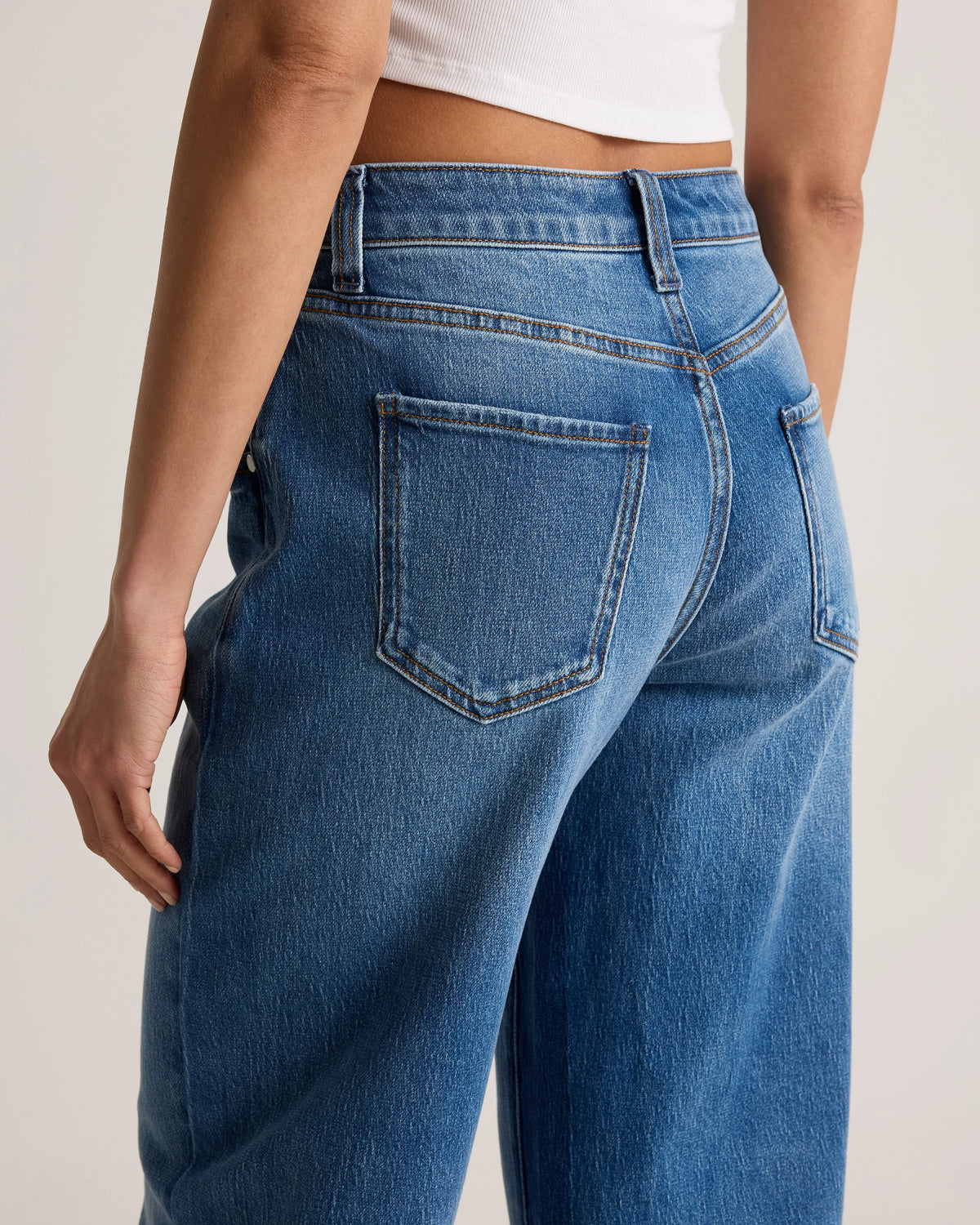 Bella Stretch Barrel Jeans - 24 / Cool Blue