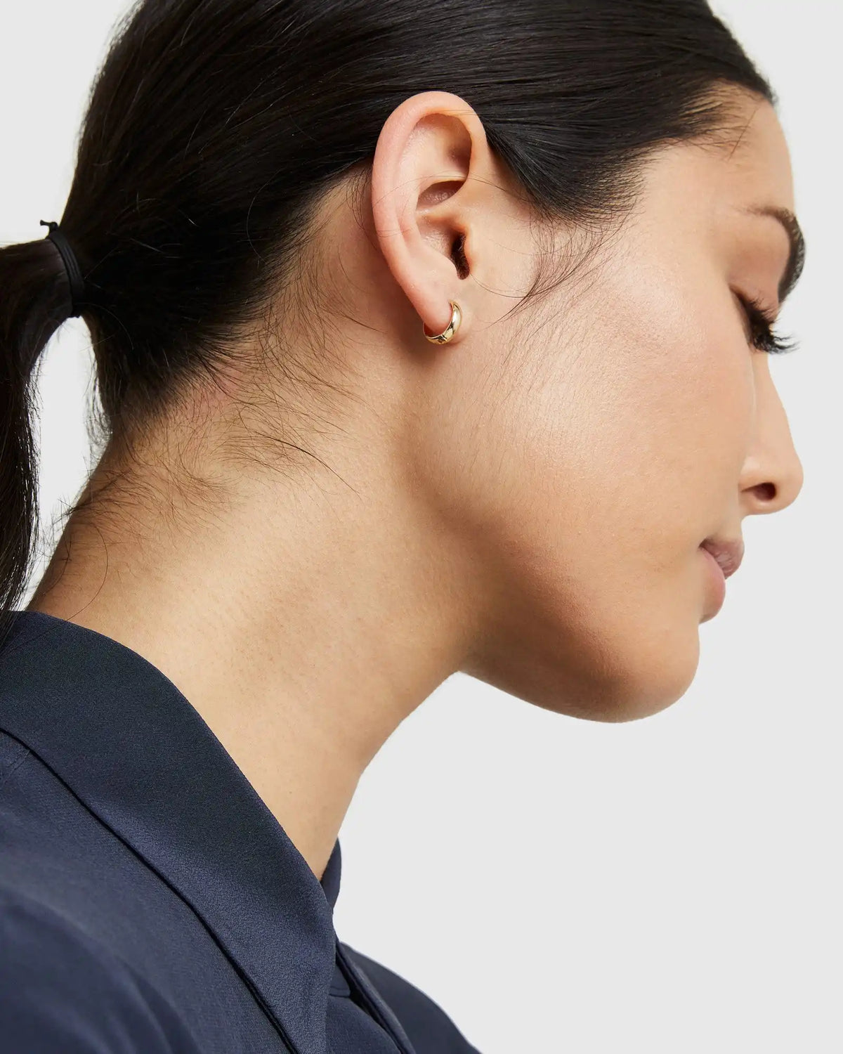 14K Gold Bold Hoops