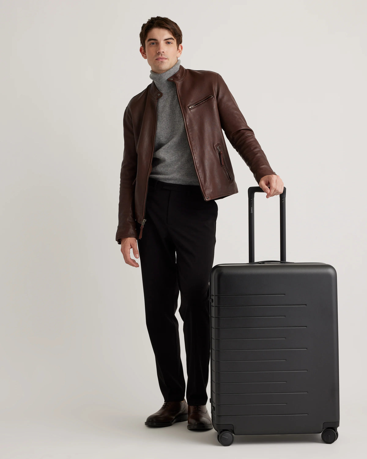 Expandable Small Carry-On & Large Check-In Suitcase Set - One Size / Dark Green