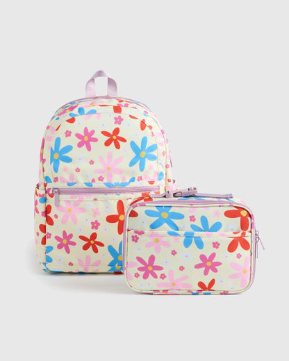 Recycled Double Pocket Backpack - One Size / Rainbow Clouds
