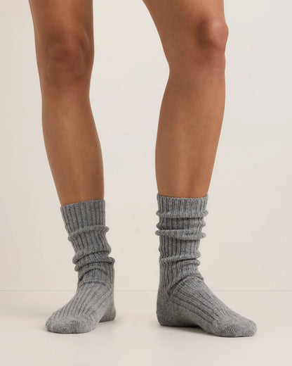 Cashmere Trouser Sock - XS/S / Ivory