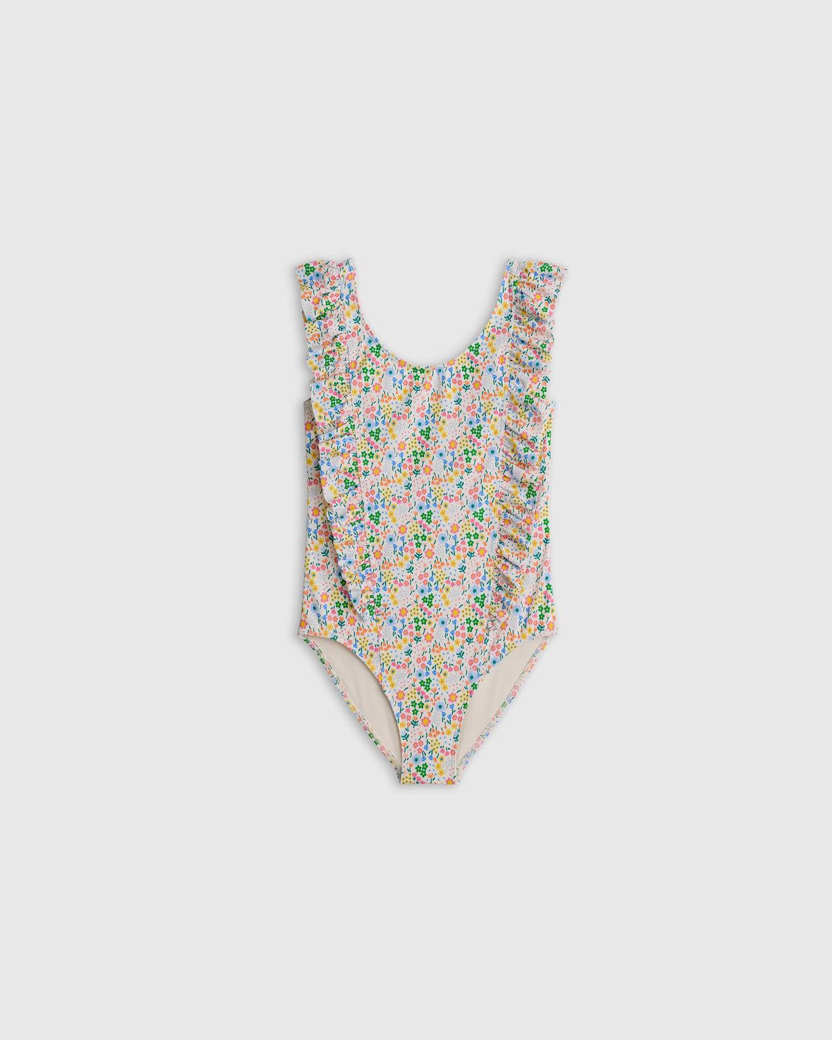 Ruffle One Piece Swimsuit - 2T / Soft Ditsy Floral