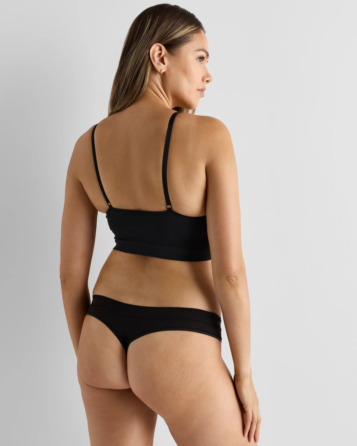 Second Skin Maternity Thong (6-pack) - XS / Black