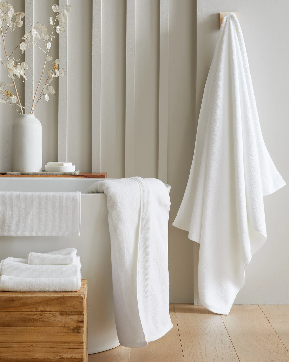 Turkish Ribbed Quick Dry Bath Sheet Bundle - One Size / Mineral