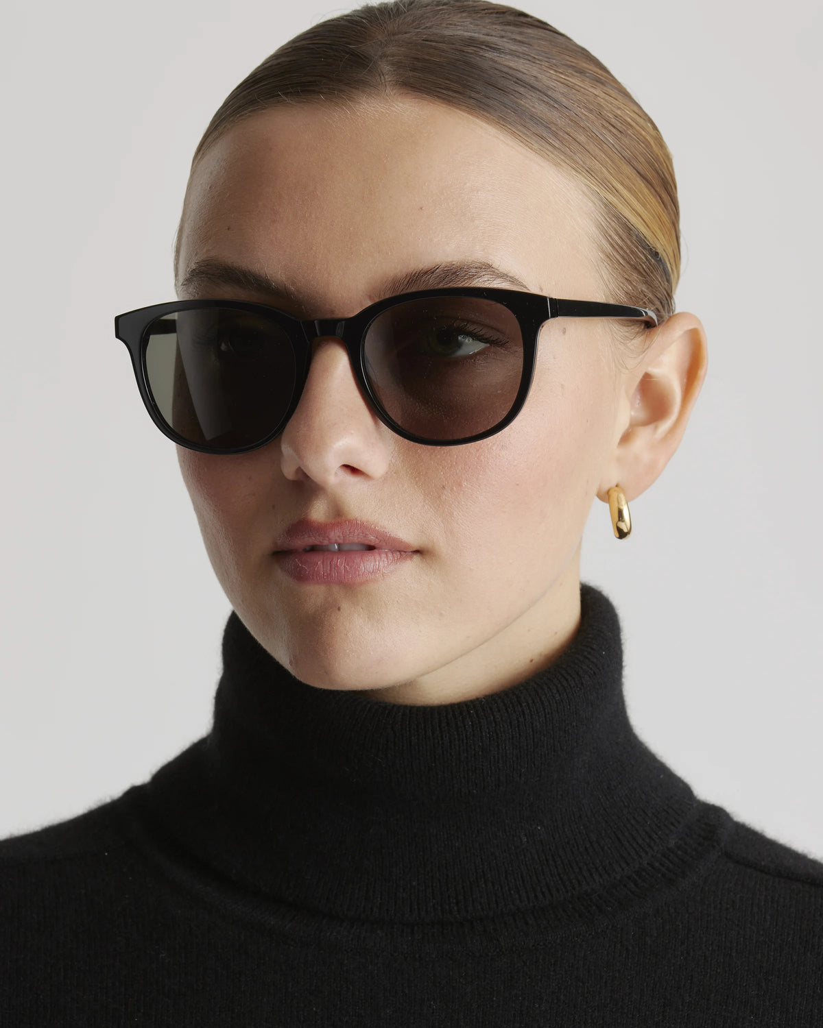 Charlie Polarized Acetate Sunglasses - Standard / Clear with Grey lens