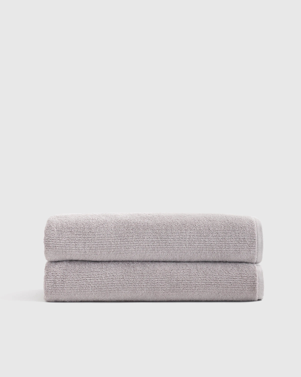 Turkish Ribbed Quick Dry Bath Sheet (Set of 2) - One Size / Mineral