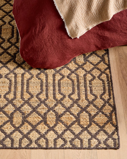 Birch Handwoven Jute-Blend Rug - 5' x 8' / Brown