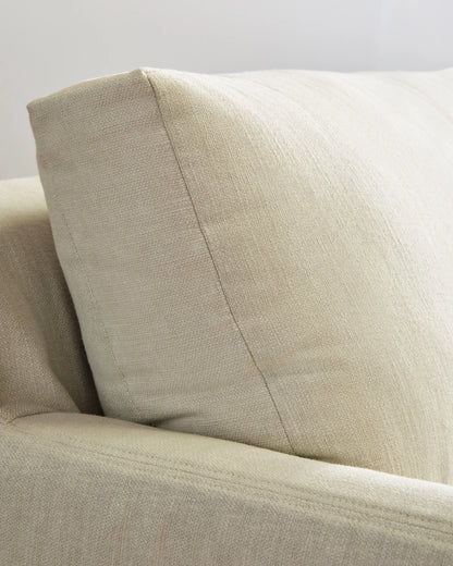 Ellery Slipcover Sofa in Performance Linen - 7ft / Sand
