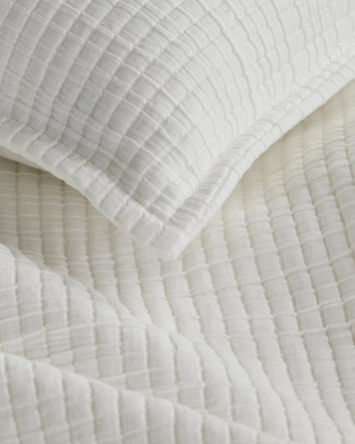 Organic Ribbed Cotton Coverlet - Twin / Toffee