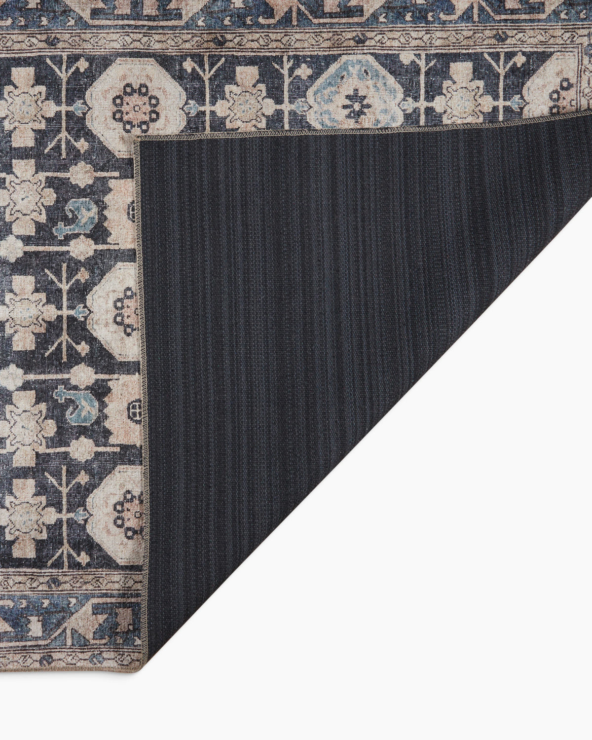 Calder Washable Rug - 3'9" x 5'6" / Navy