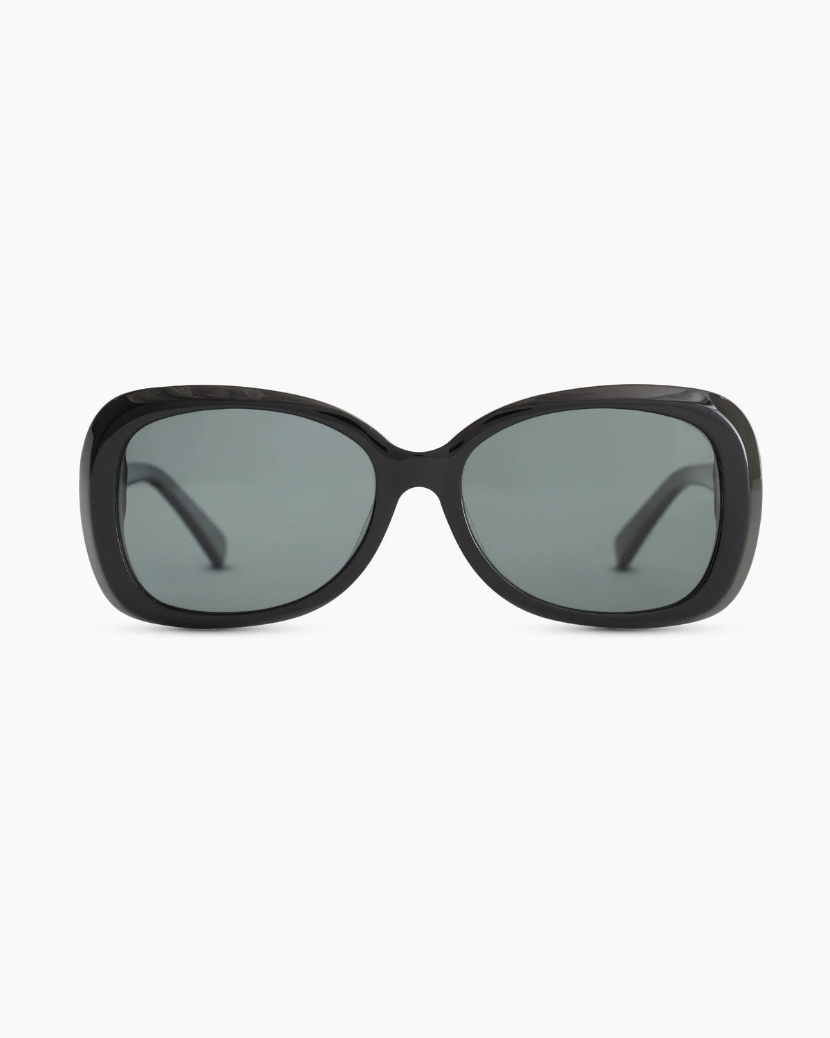 Naomi Polarized Acetate Sunglasses - One Size / Black with Grey lens