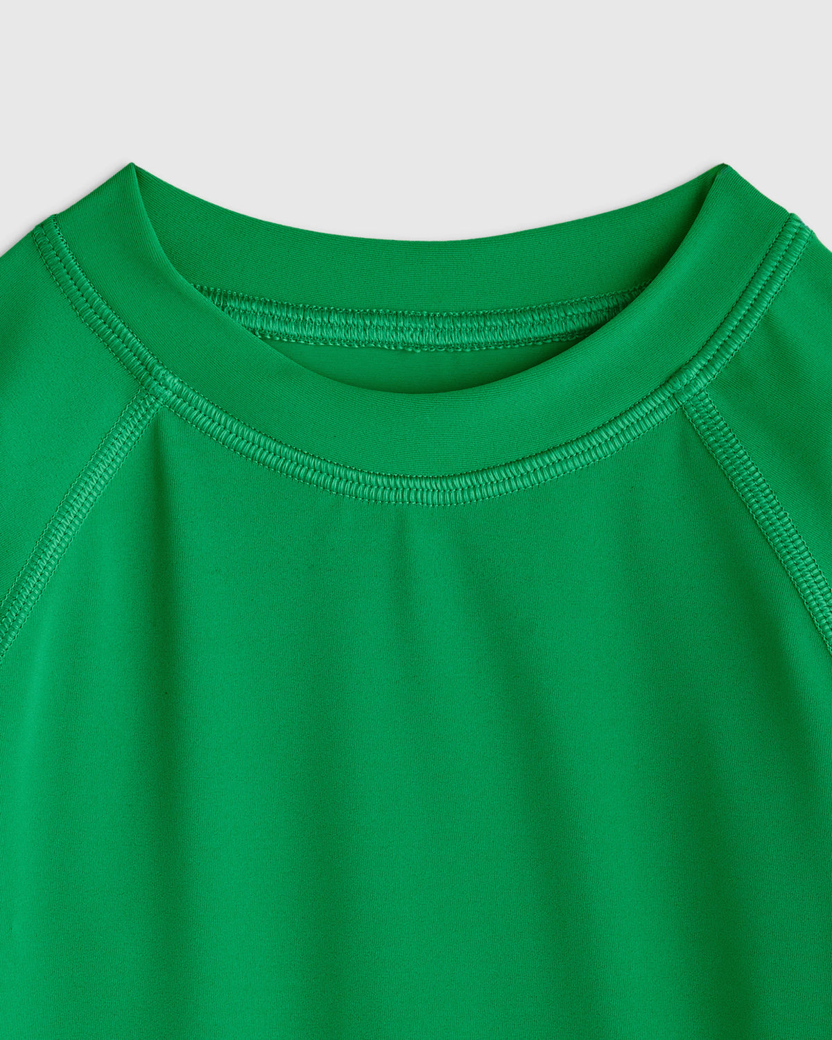 Long Sleeve Raglan Rash Guard - 2T / Island Aqua