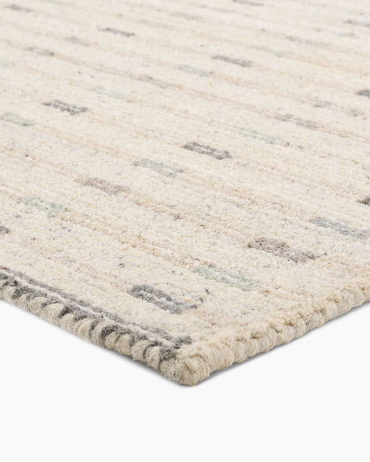 Noa Wool Rug - 5' x 8' / Light Grey