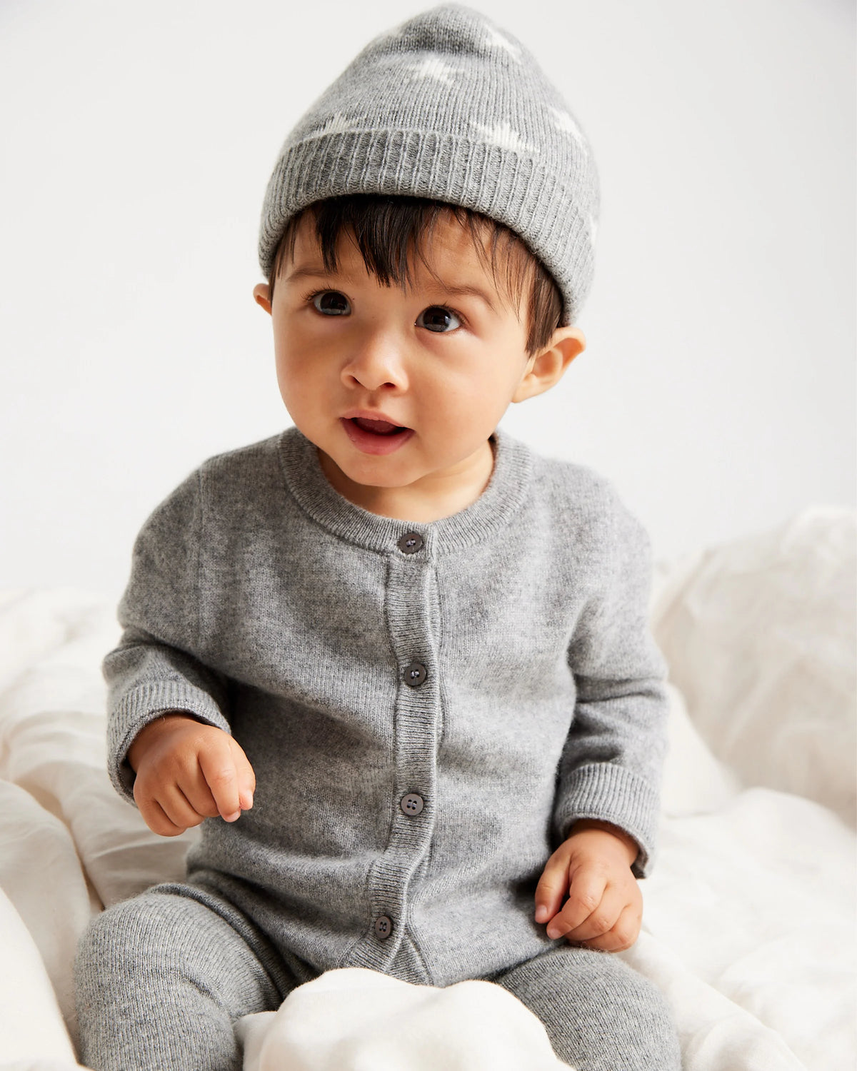 Washable Cashmere Cardigan - 3-6M / True Navy
