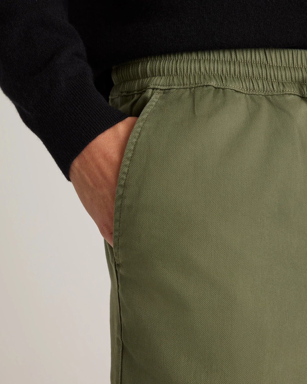 Cotton Chino Drawstring Pants - S / Admiral