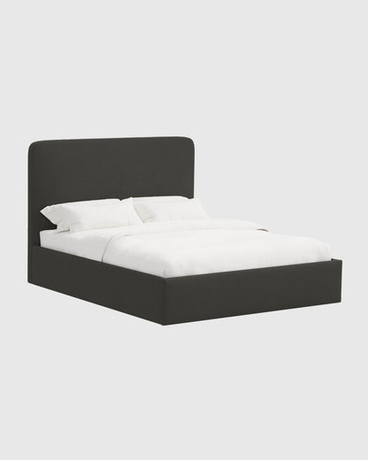 100% Linen Curved Bed - Full / Canvas