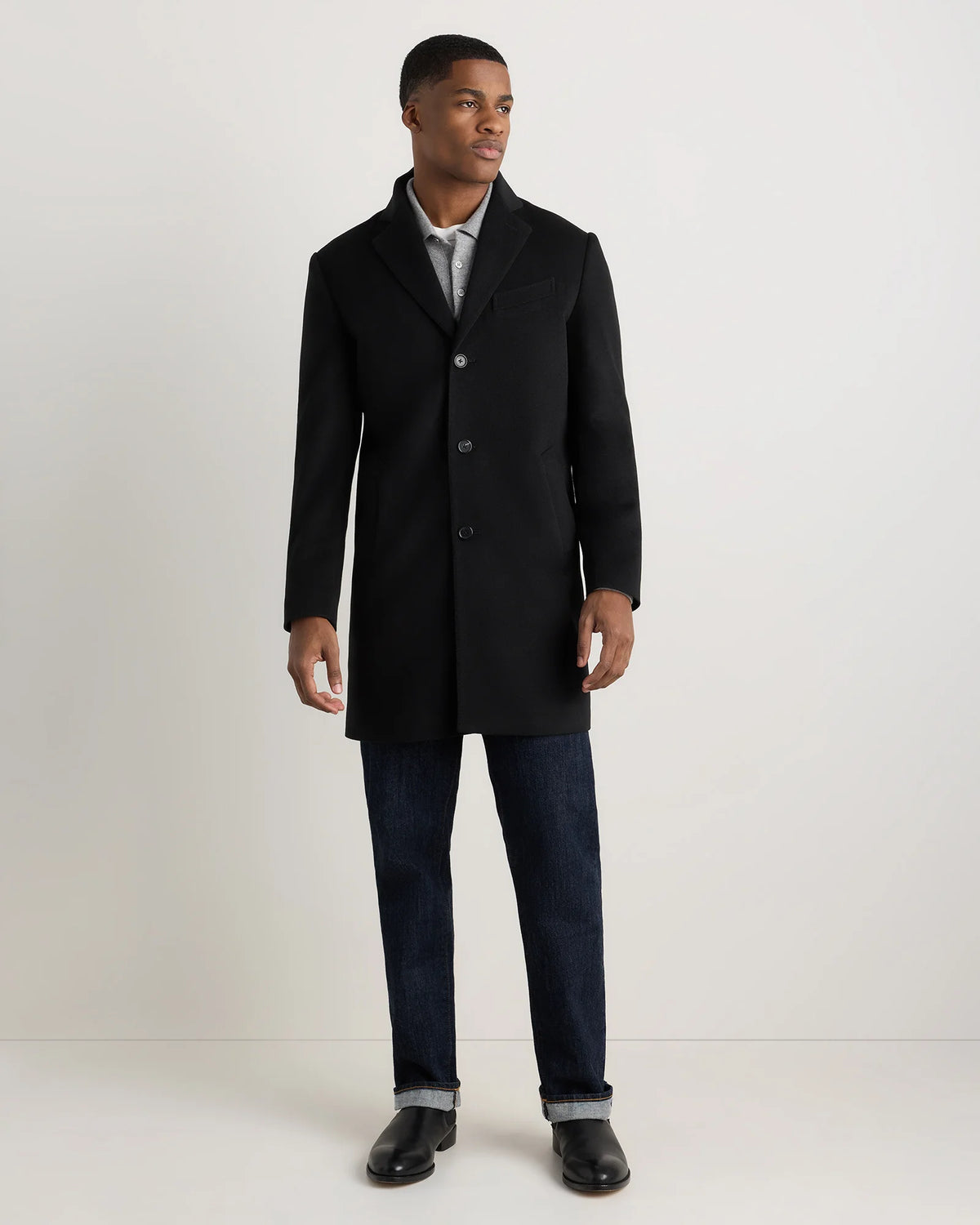 100% Mongolian Cashmere Car Coat - S / Camel