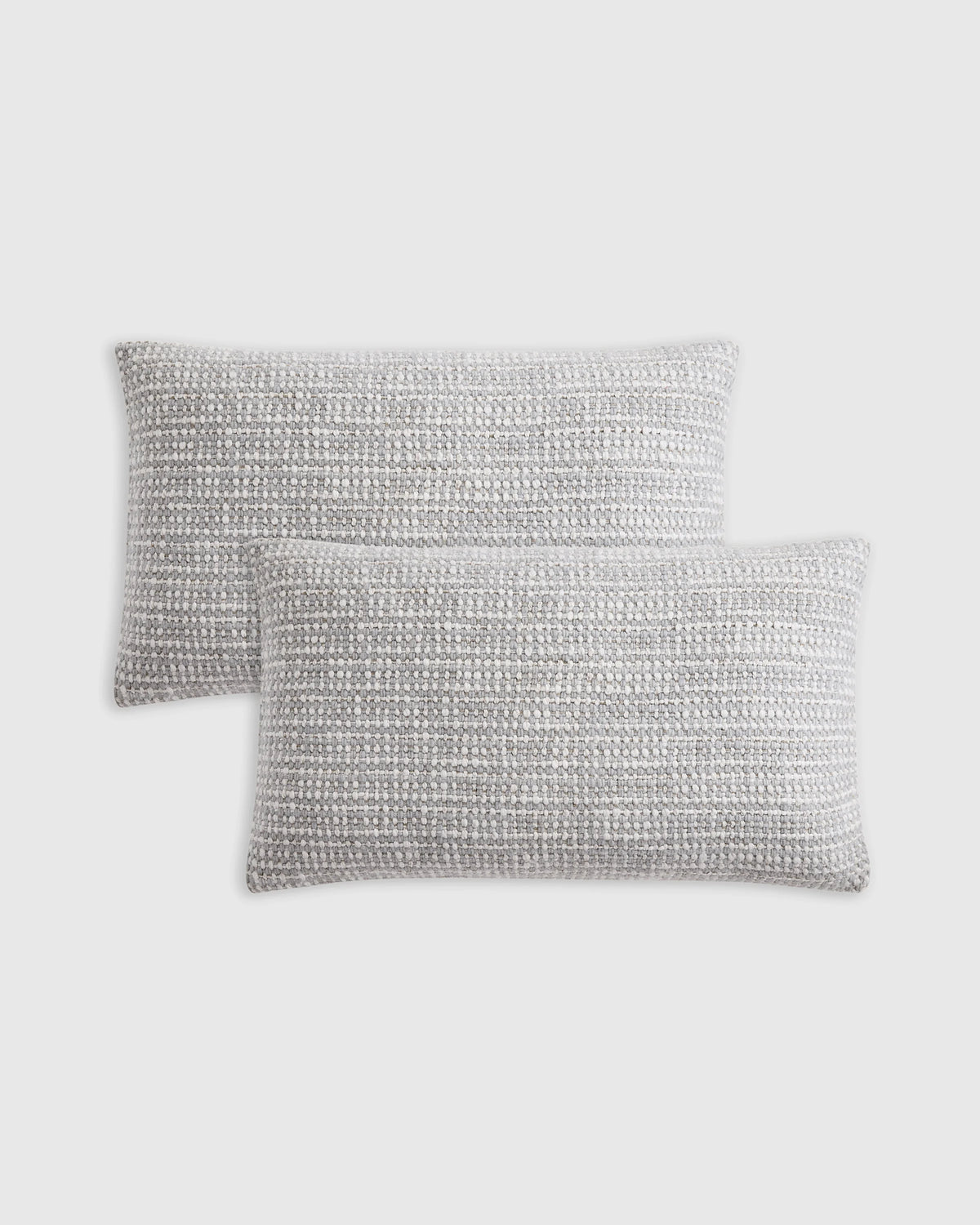 Wool Linen Textured Pillow Cover (Set of 2) - 12x20 / Ivory