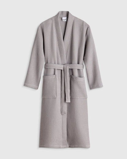 Organic Turkish Waffle Robe - XS / White