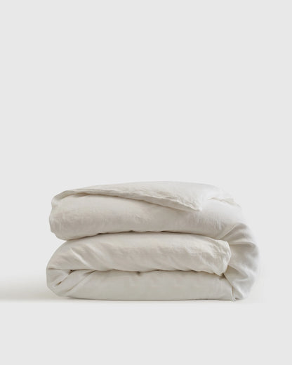 European Linen Duvet Cover - Twin / Peach