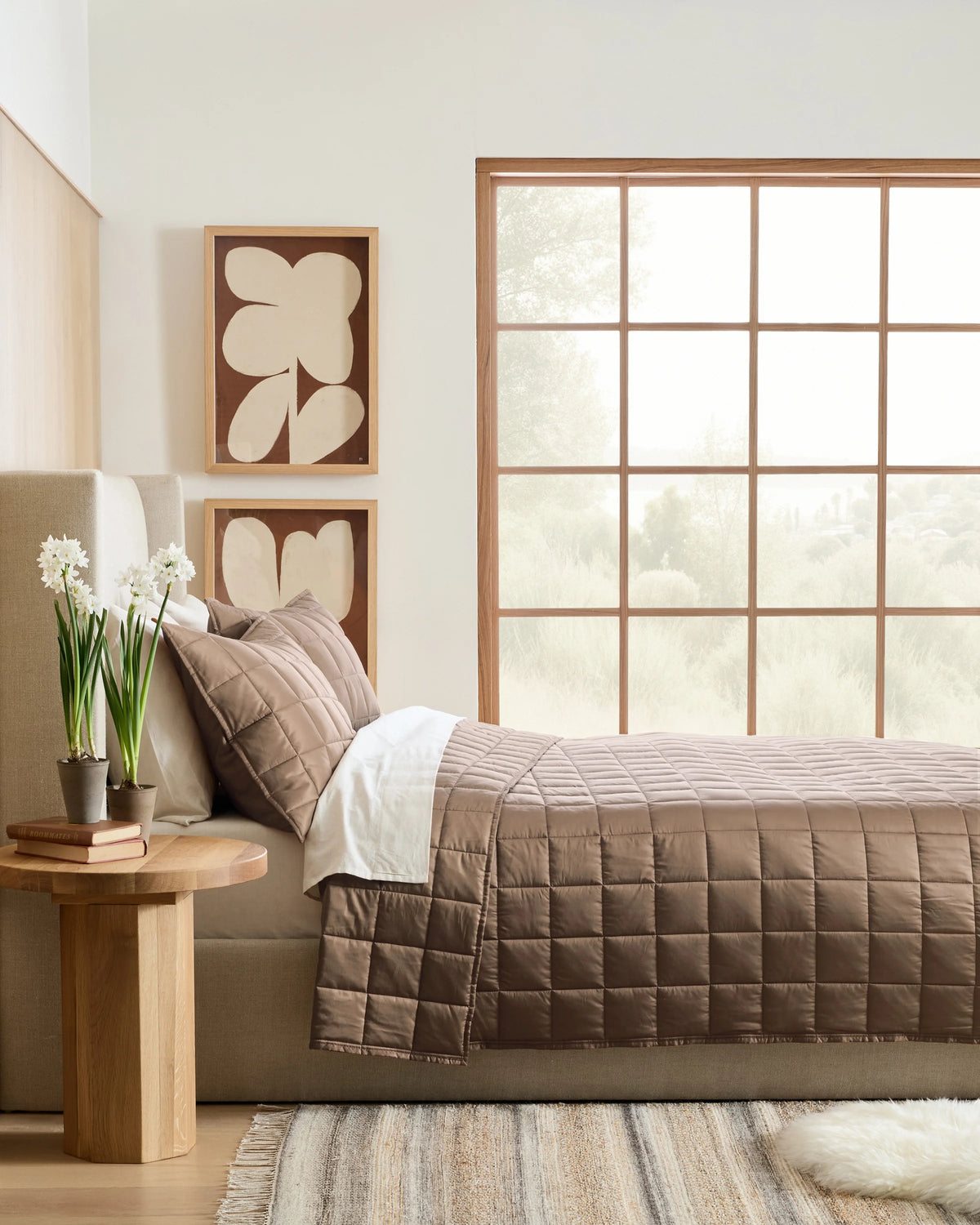 Bamboo Box Quilt Set - Twin / Sage