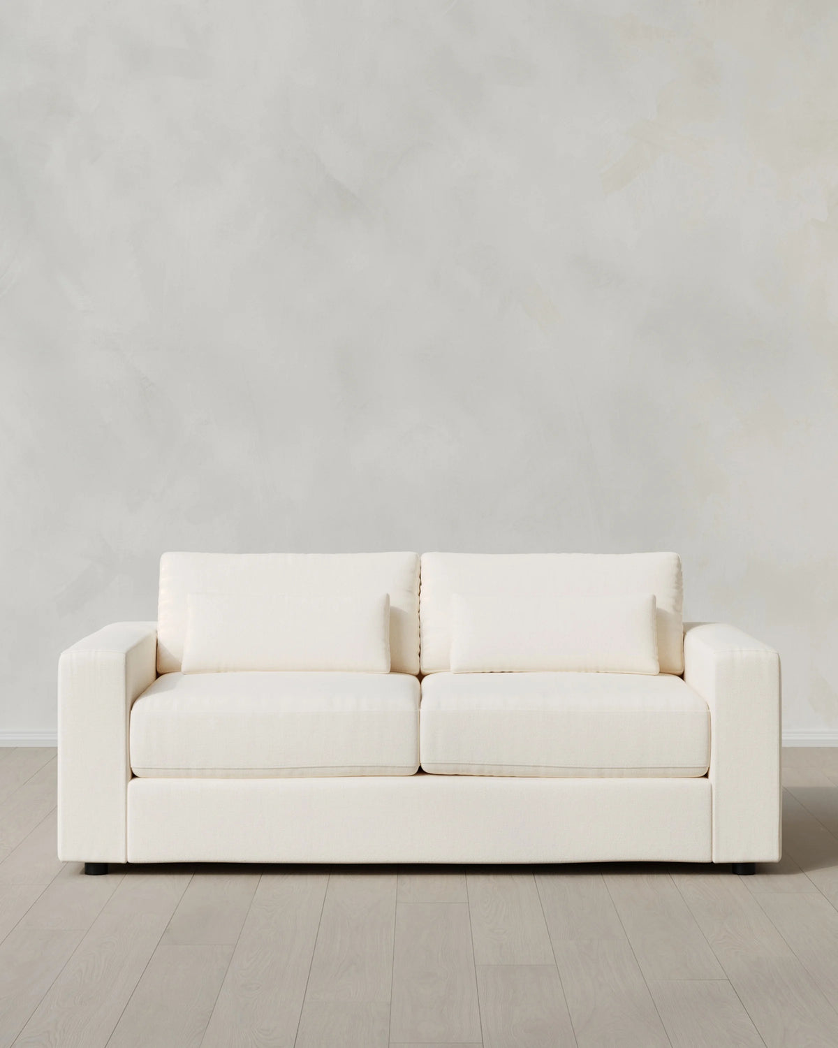 Ashford Deep Seat Sofa in Performance Chenille Linen Blend - 7ft / Snow