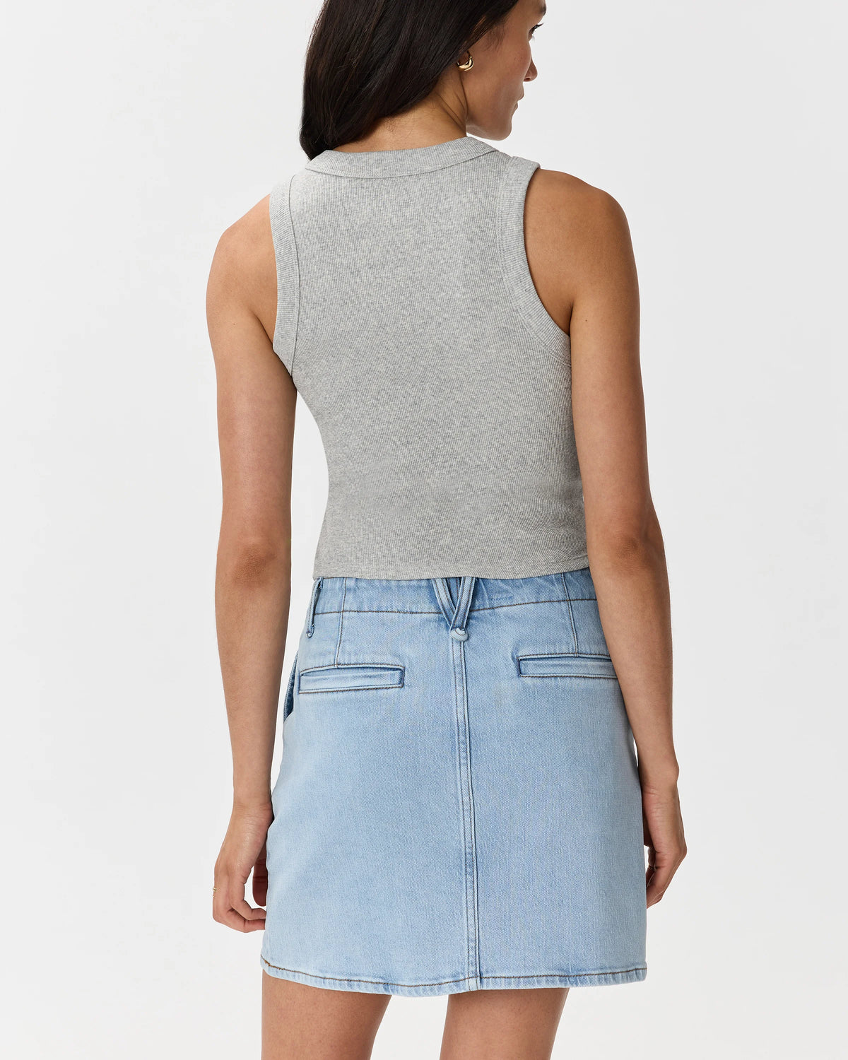 Stretch Denim Mini Skirt - 24 / Obsidian Blue