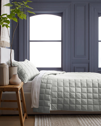 Bamboo Box Quilt - Twin / Sage
