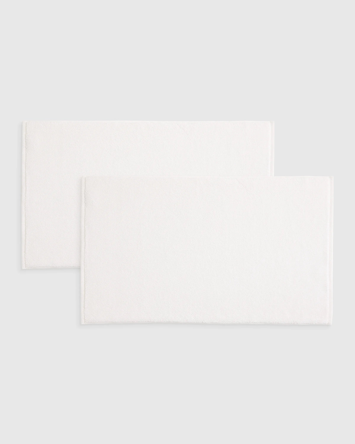 Turkish Cotton Bath Mat Bundle - One Size / White