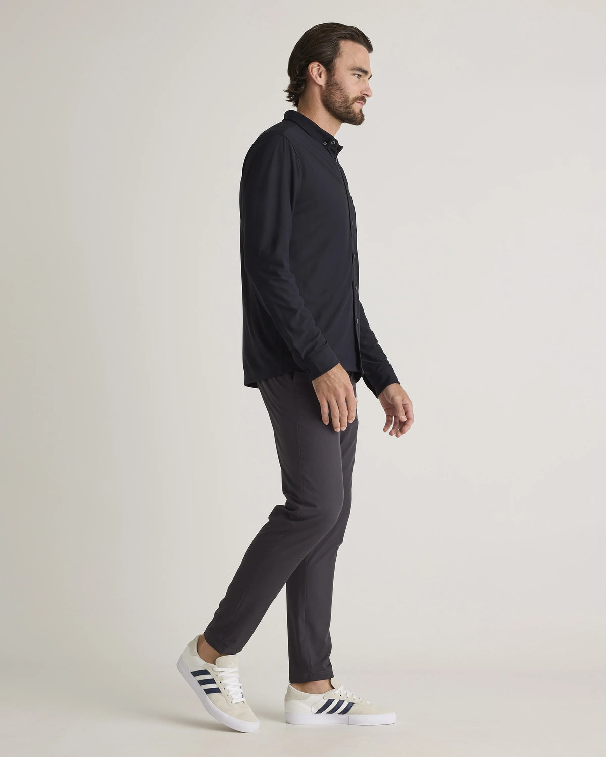 ProPique Performance Button Down - S / Light Grey