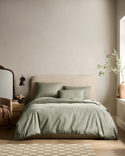 Organic Crisp Percale Sham Set - Standard / White
