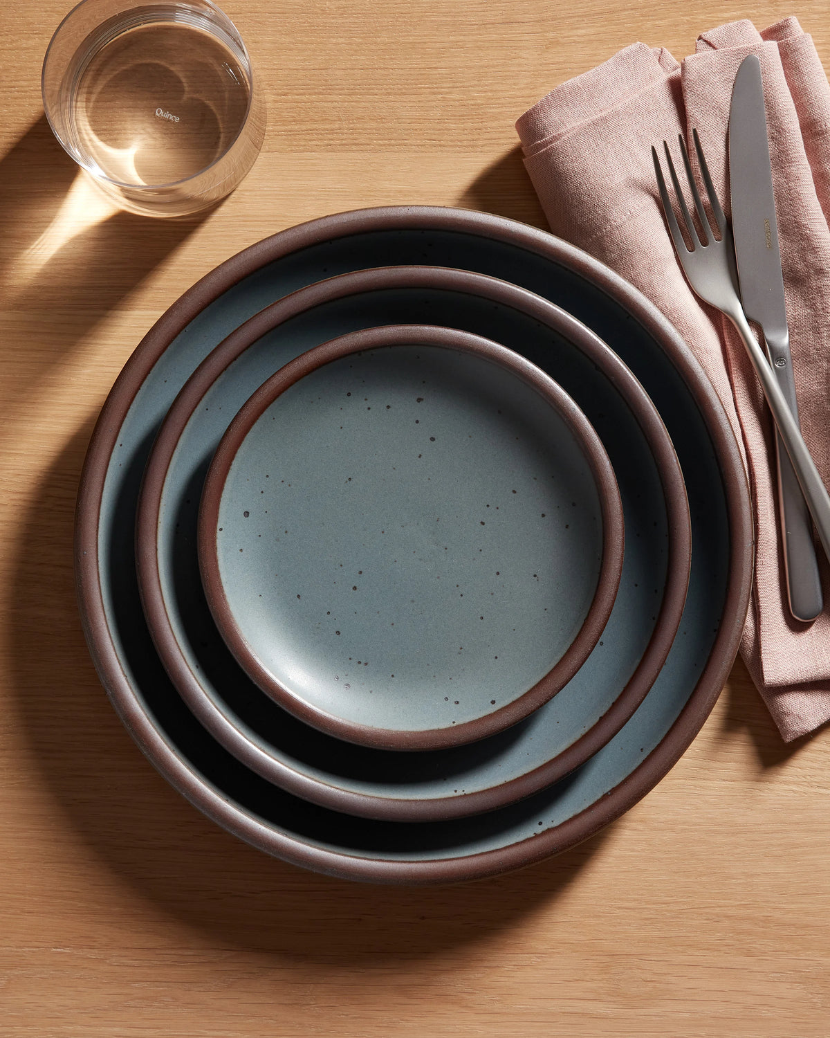 Cake Plate (Set of 4) by East Fork - One Size / Heron
